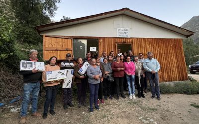 En sector Los Espinos se efectuó el hito de cierre del Fondo Comunitario Mesa Social Camino Internacional